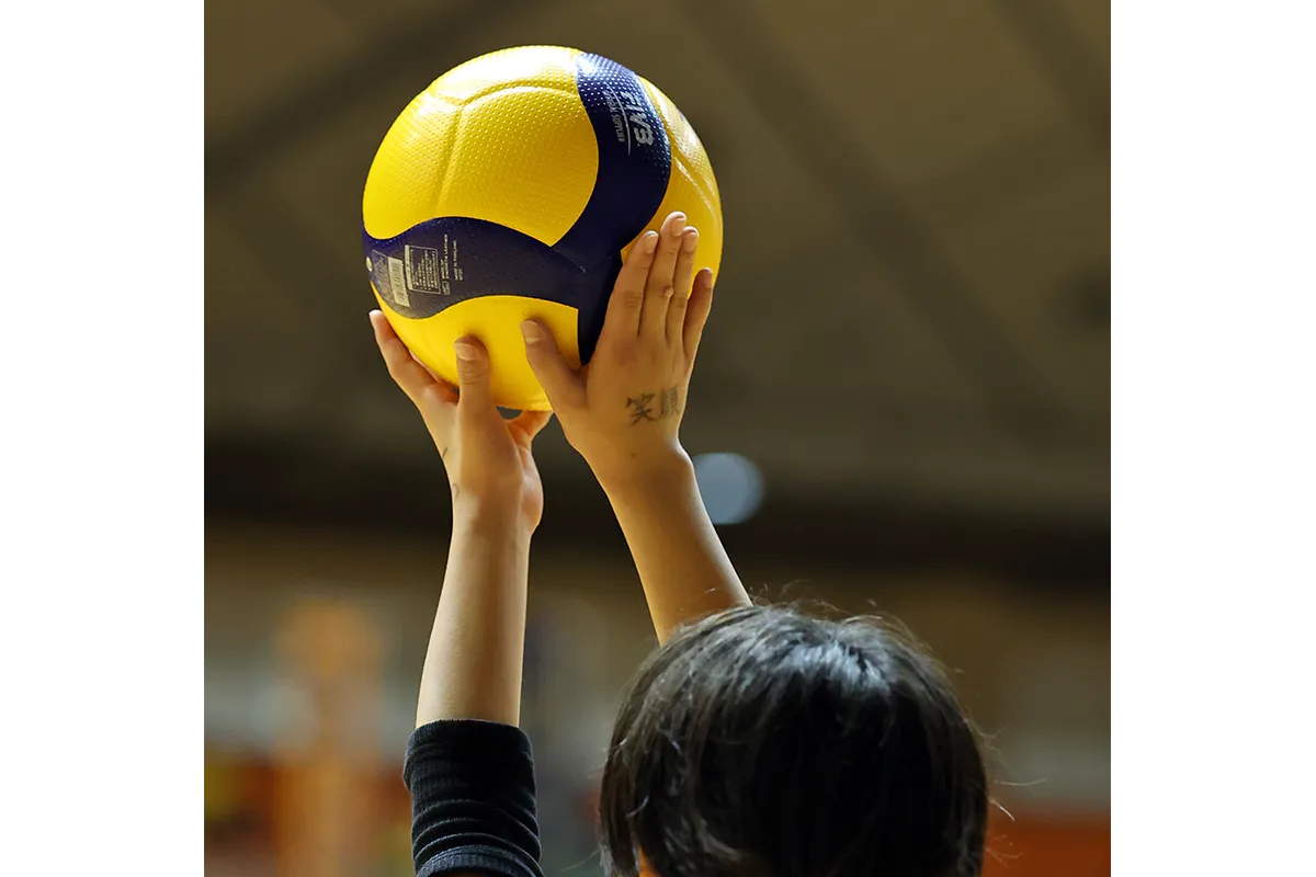 JVA全日本バレーボール小学生大会の試合風景