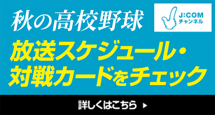 秋の高校野球　放送スケジュール・対戦カードをチェック