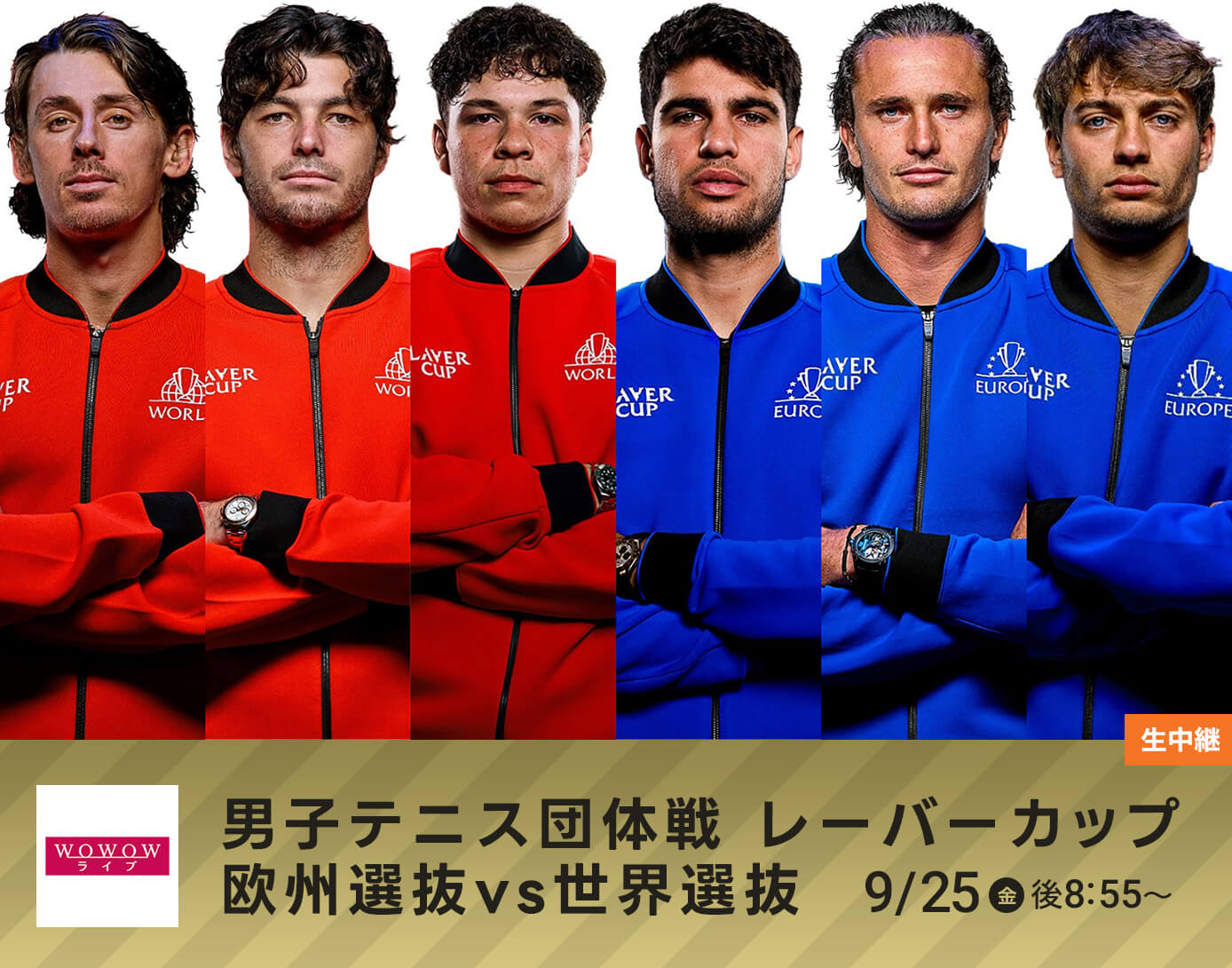 男子テニス団体戦 レーバーカップ 欧州選抜vs世界選抜