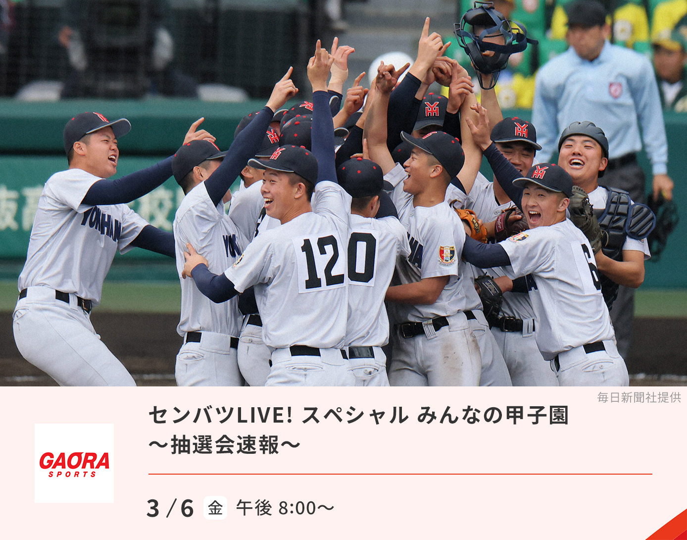 センバツLIVE! スペシャル みんなの甲子園 ～抽選会速報～