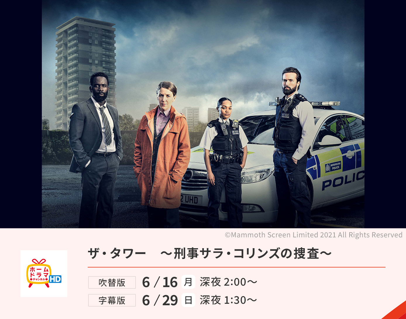 英国ミステリー「ザ・タワー～刑事サラ・コリンズの捜査～」吹替版・字幕版