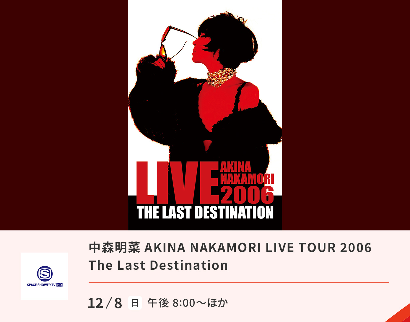 中森明菜 AKINA NAKAMORI LIVE TOUR2006