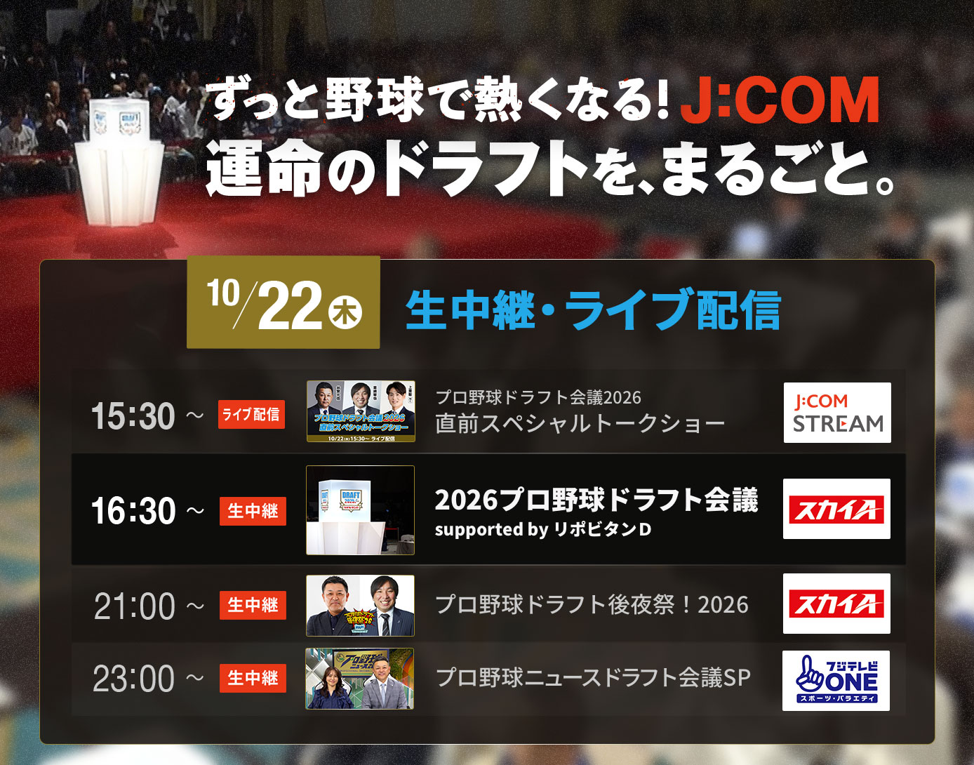 2026年 プロ野球ドラフト会議